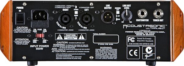 open zoom image for Fender Acoustasonic Ultralight Amplifier Head, Rear