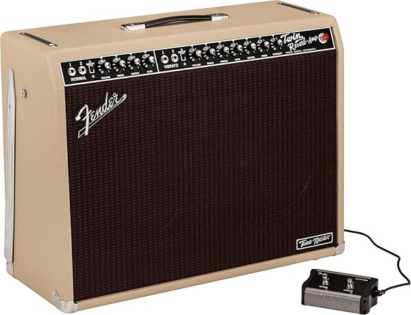 open zoom image for Fender Tone Master Twin Reverb Digital Guitar Combo Amplifier, Blonde, Action Position Back