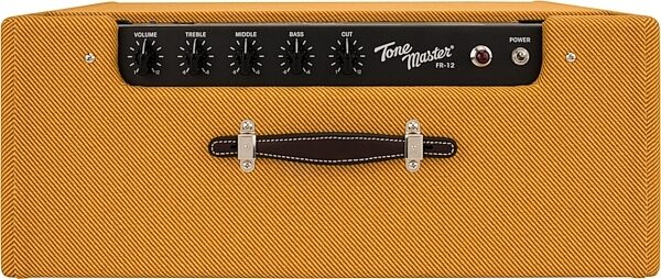 open zoom image for Fender FR-12 Tone Master Powered Speaker, Tweed, Open Box (Like New), Action Position Back