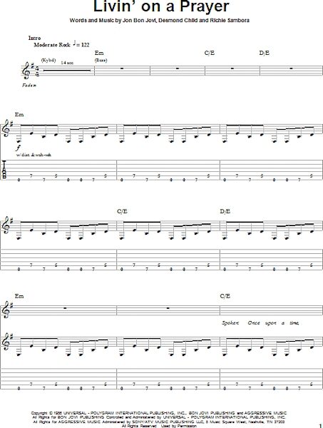open zoom image for Livin' On A Prayer - Guitar Tab Play-Along, New, Main