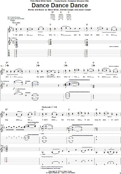 open zoom image for Dance Dance Dance - Guitar TAB, New, Main