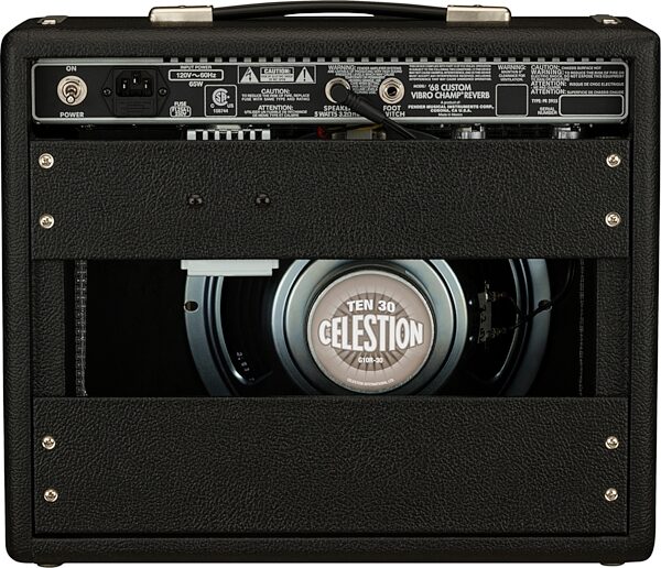 open zoom image for Fender '68 Custom Vibro Champ Reverb Tube Amplifier (5 Watts, 1x10"), New, Action Position Back