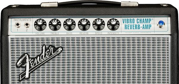 open zoom image for Fender '68 Custom Vibro Champ Reverb Tube Amplifier (5 Watts, 1x10"), New, Action Position Back