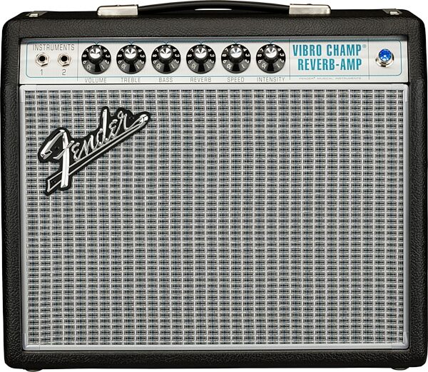 open zoom image for Fender '68 Custom Vibro Champ Reverb Tube Amplifier (5 Watts, 1x10"), New, Action Position Back