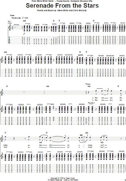 open zoom image for Serenade From The Stars - Guitar TAB, New, Main