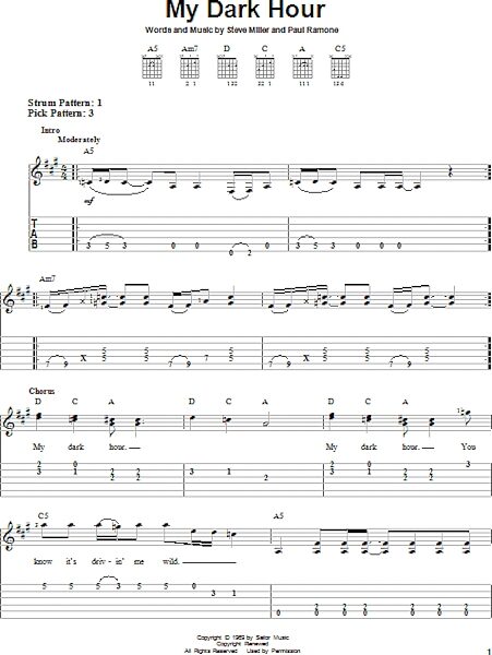 open zoom image for My Dark Hour - Easy Guitar with TAB, New, Main