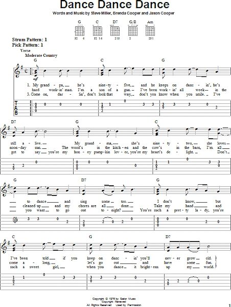 open zoom image for Dance Dance Dance - Easy Guitar with TAB, New, Main
