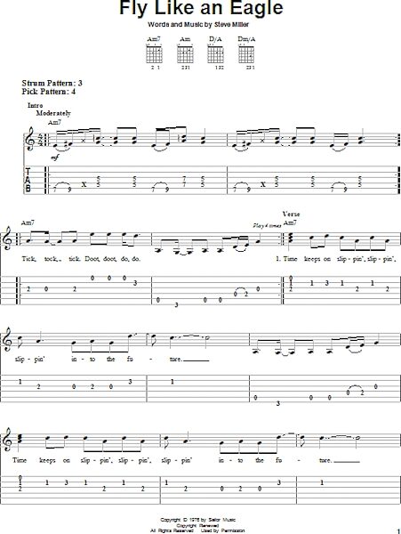 open zoom image for Fly Like An Eagle - Easy Guitar with TAB, New, Main