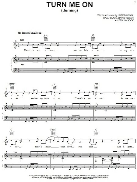 open zoom image for Turn Me On (Burning) - Piano/Vocal/Guitar, New, Main