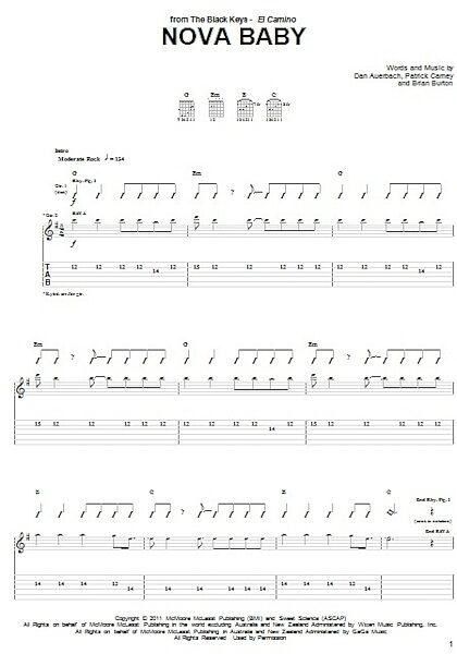 open zoom image for Nova Baby - Guitar TAB, New, Main