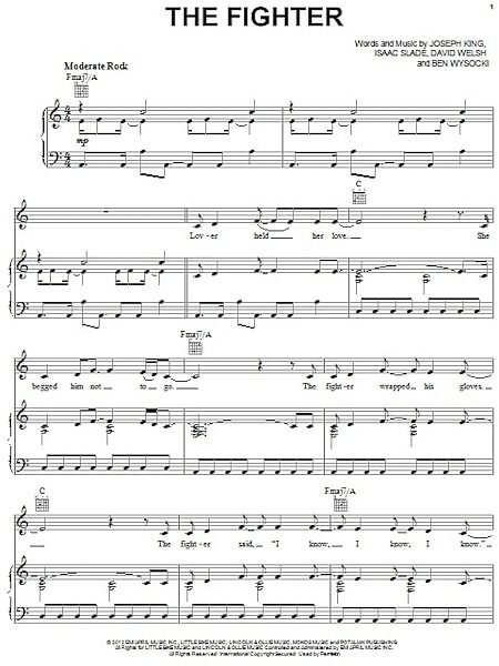 open zoom image for The Fighter - Piano/Vocal/Guitar, New, Main