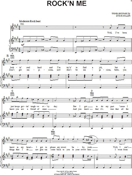 open zoom image for Rock'n Me - Piano/Vocal/Guitar, New, Main