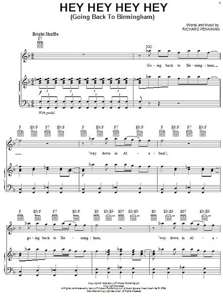 open zoom image for Hey Hey Hey Hey - Piano/Vocal/Guitar, New, Main