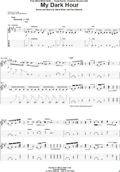 open zoom image for My Dark Hour - Guitar TAB, New, Main