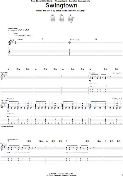 open zoom image for Swingtown - Guitar TAB, New, Main