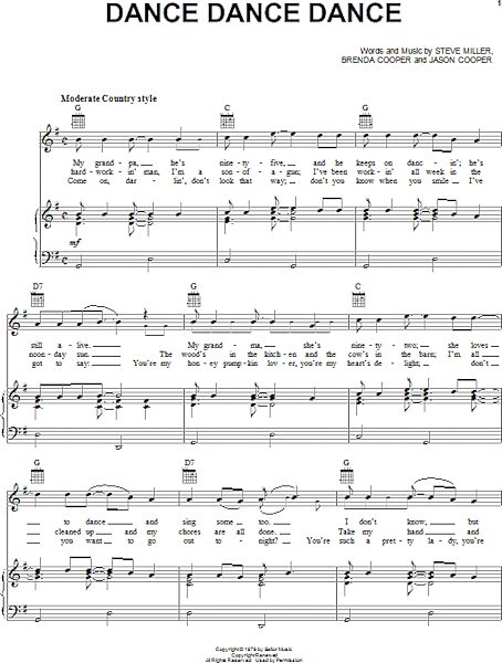 open zoom image for Dance Dance Dance - Piano/Vocal/Guitar, New, Main