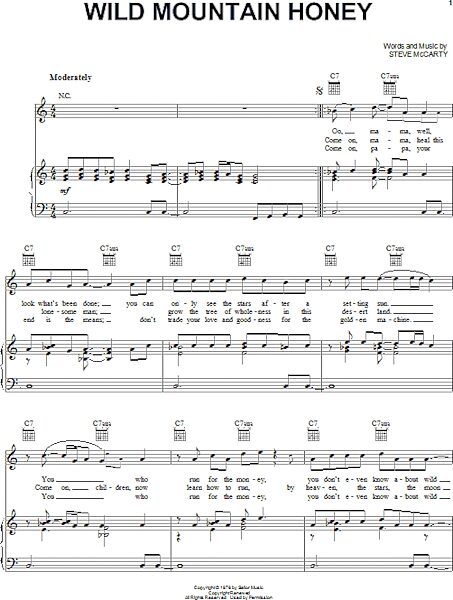 open zoom image for Wild Mountain Honey - Piano/Vocal/Guitar, New, Main