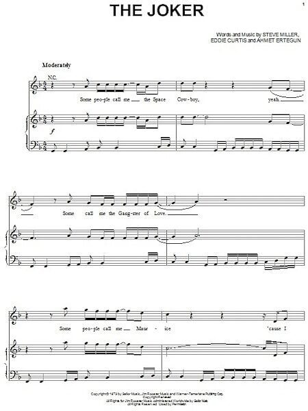 open zoom image for The Joker - Piano/Vocal/Guitar, New, Main
