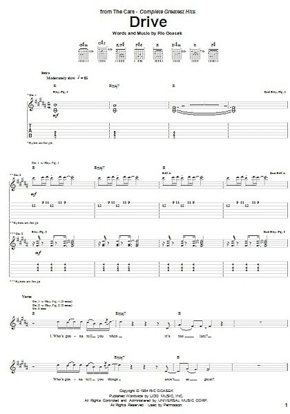 open zoom image for Drive - Guitar TAB, New, Main