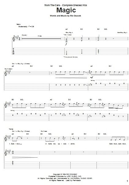 open zoom image for Magic - Guitar TAB, New, Main