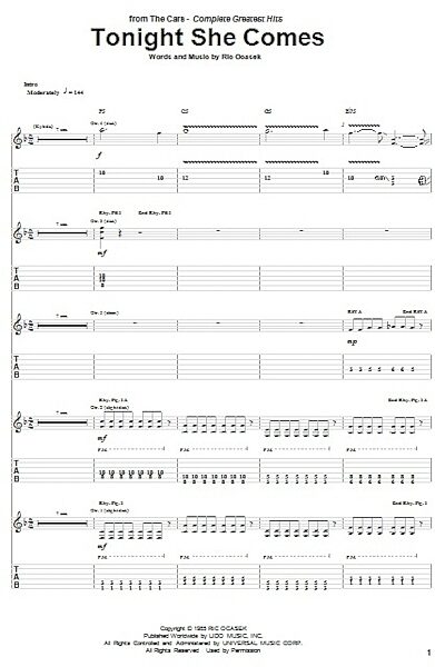 open zoom image for Tonight She Comes - Guitar TAB, New, Main