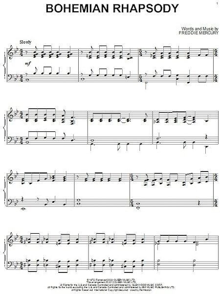 open zoom image for Bohemian Rhapsody - Piano Solo, New, Main