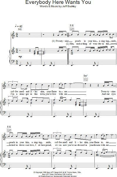 open zoom image for Everybody Here Wants You - Piano/Vocal/Guitar, New, Main
