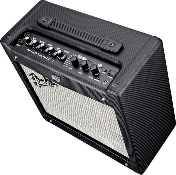 open zoom image for Fender Mustang I Guitar Combo Amplifier (20 Watts, 1x8"), Top - Angle