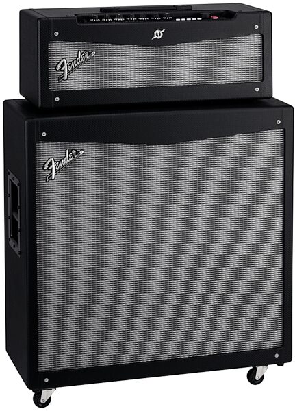 open zoom image for Fender Mustang V 412 Guitar Speaker Cabinet (200 Watts, 4x12"), In Use - Left