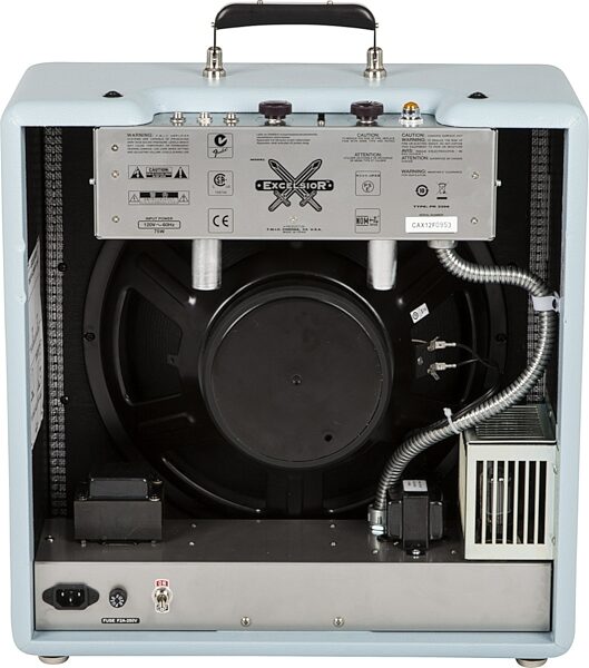 open zoom image for Fender Excelsior Pro Pawnshop Special Guitar Combo Amplifier, Sonic Blue - Back