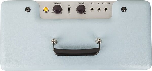 open zoom image for Fender Excelsior Pro Pawnshop Special Guitar Combo Amplifier, Sonic Blue - Top