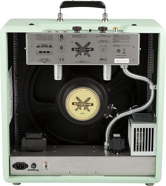 open zoom image for Fender Excelsior Pro Pawnshop Special Guitar Combo Amplifier, Surf Green - Back