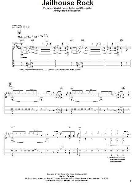 open zoom image for Jailhouse Rock - Solo Guitar, New, Main