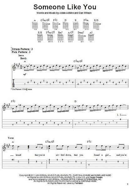 open zoom image for Someone Like You - Easy Guitar with TAB, New, Main