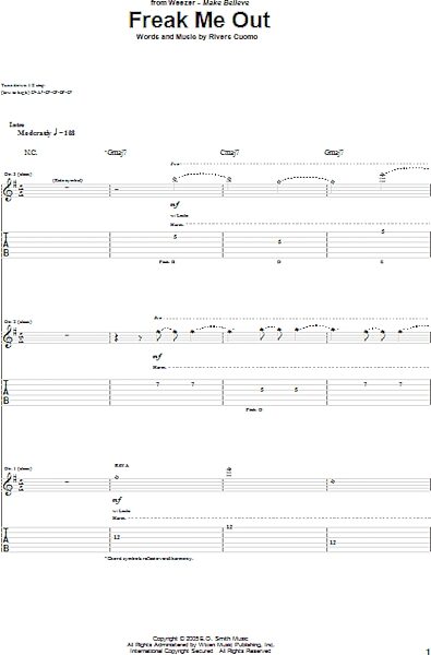 open zoom image for Freak Me Out - Guitar TAB, New, Main