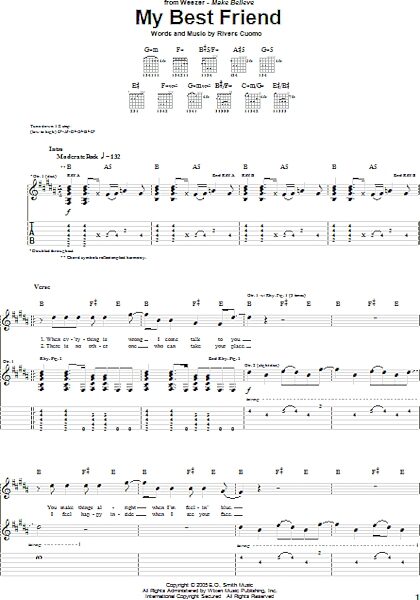 open zoom image for My Best Friend - Guitar TAB, New, Main