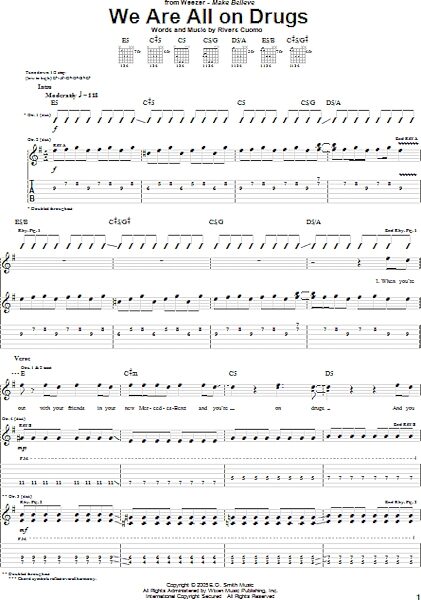 open zoom image for We Are All On Drugs - Guitar TAB, New, Main