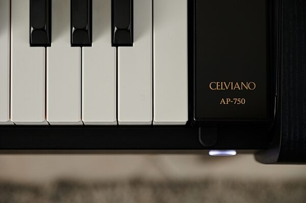 open zoom image for Casio AP-750 Celviano Digital Piano (with Bench), Black, AP-750BK, Detail Side