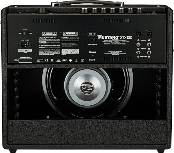 open zoom image for Fender Mustang GTX100 Digital Guitar Combo Amplifier (100 Watts, 1x12"), New, Action Position Back