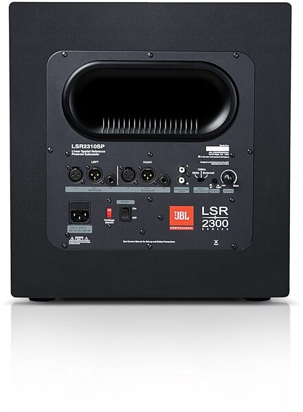 open zoom image for JBL LSR2310SP Powered Studio Subwoofer (180 Watts, 1x10"), Back