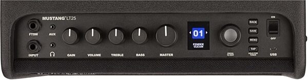 open zoom image for Fender Mustang LT25 Digital Guitar Combo Amplifier (25 Watts, 1x8"), New, Panel