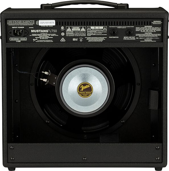 open zoom image for Fender Mustang LT50 Digital Guitar Combo Amplifier (50 Watts, 1x12"), New, Action Position Back