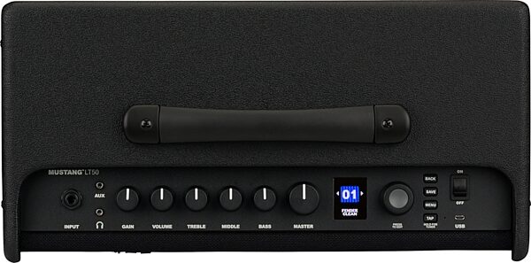 open zoom image for Fender Mustang LT50 Digital Guitar Combo Amplifier (50 Watts, 1x12"), New, Action Position Back