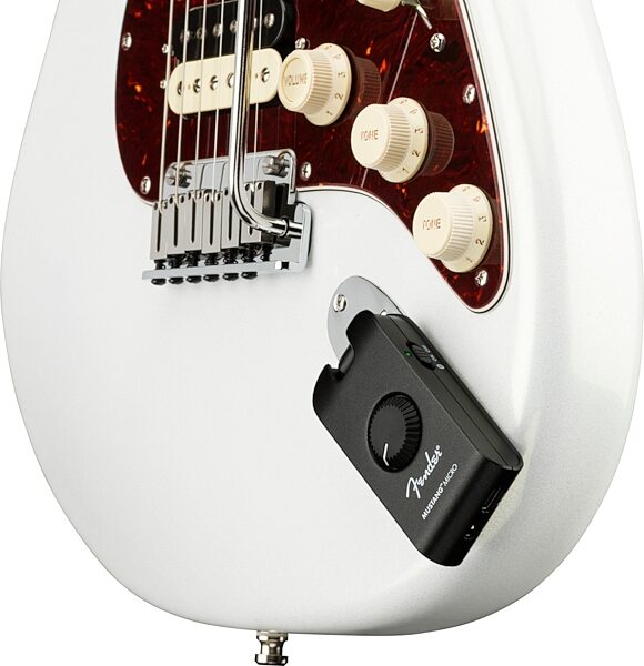 open zoom image for Fender Mustang Micro Personal Guitar Amplifier, New, Action Position Back