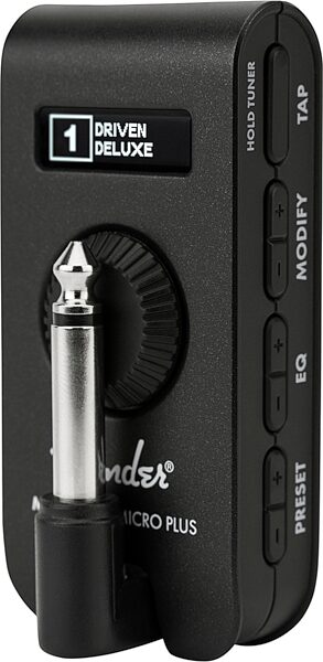 open zoom image for Fender Mustang Micro Plus Personal Guitar Amplifier, New, Action Position Back