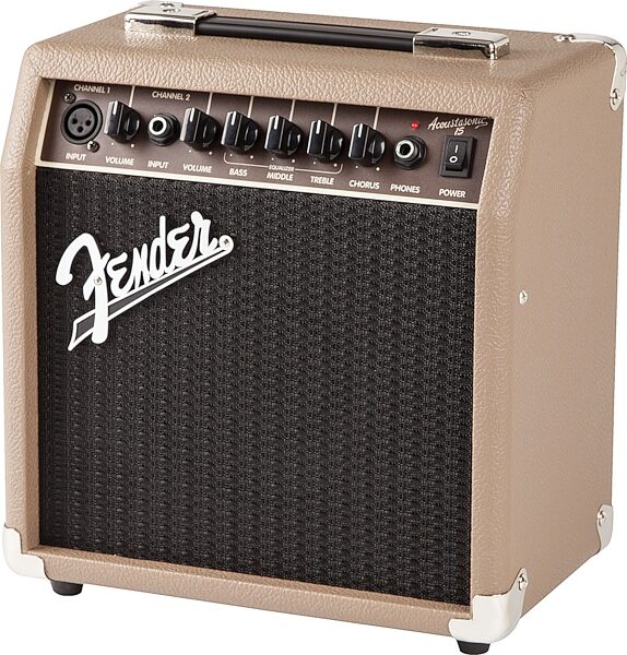 open zoom image for Fender Acoustasonic 15 Acoustic Guitar Combo Amplifier (15 Watts), New, Right