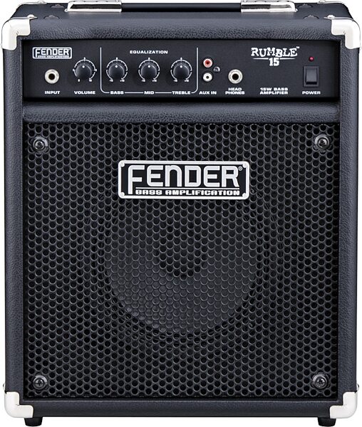 open zoom image for Fender Rumble 15 Bass Combo Amplifier (15 Watts, 1x8"), Main