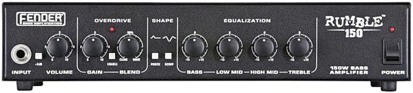 open zoom image for Fender Rumble 150 Bass Amplifier Head (150 Watts), Front