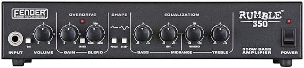 open zoom image for Fender Rumble 350 Bass Amplifier Head (350 Watts), Front