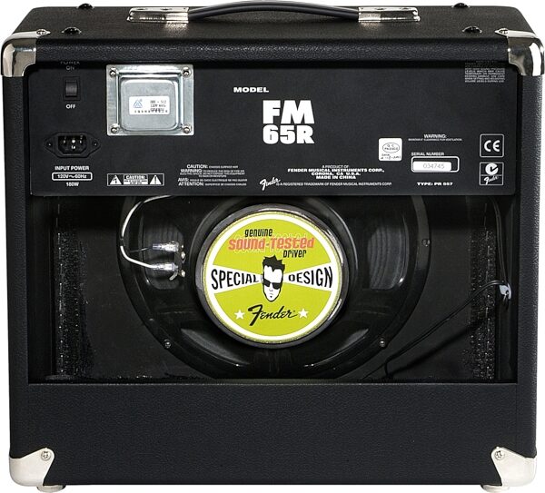 open zoom image for Fender FM65R Guitar Combo Amplifier (65 Watts, 1x12 in.), Rear